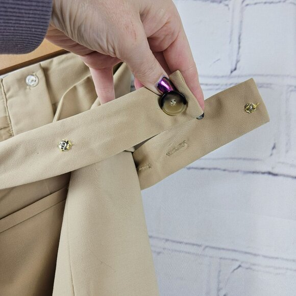 Zara Deconstructed Box Pleat Camel Color Skirt Short Long Pleated Womens XS - Picture 9 of 14